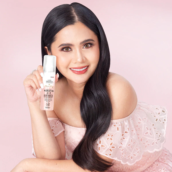 LUXE ORGANIX X ANNA CAY 2-IN-1 HAIR MIST MUSKY ROSE 120ML (NEW FORMULATION)