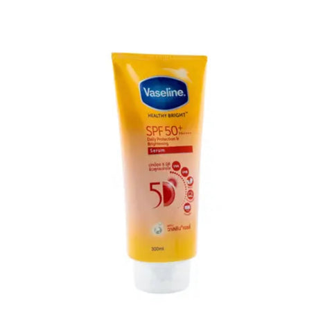 VASELINE HEALTHY BRIGHT SPF50+ PA++++ DAILY PROTECTION & BRIGHTENING SERUM SUNSCREEN 300ML