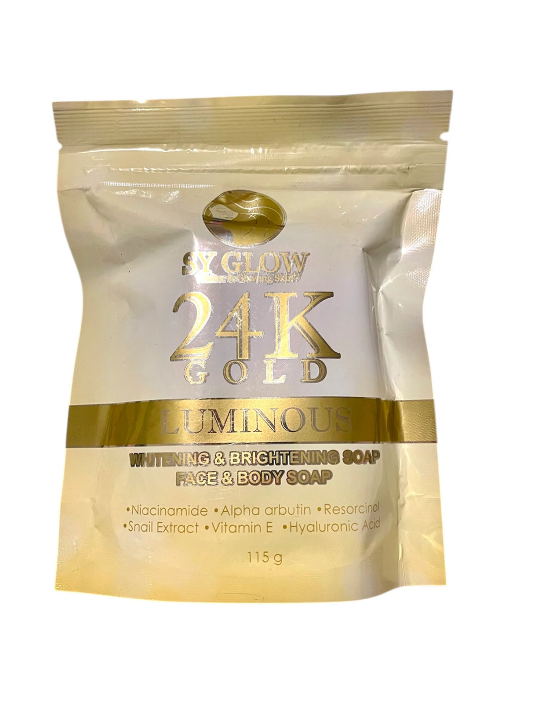SY GLOW 24K GOLD LUMINOUS WHITENING & BRIGHTENING SOAP 115g