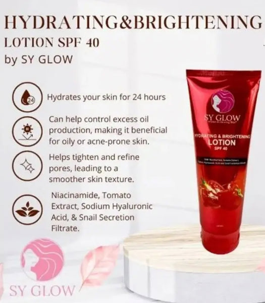 SY GLOW HYDRATING & BRIGHTENING LOTION SPF40 250ML