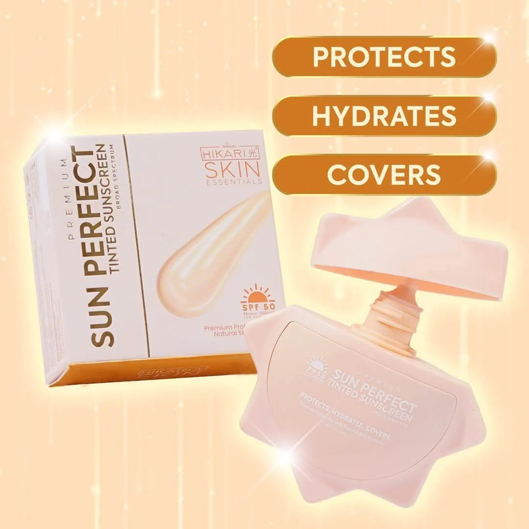 HIKARI PREMIUM SUN PERFECT TINTED SUNSCREEN SPF50 PA++++ 50ML