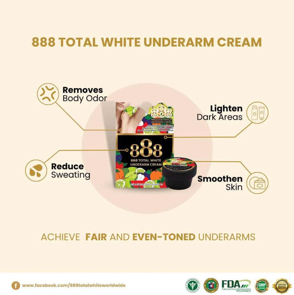 888 TOTAL WHITE UNDERARM CREAM