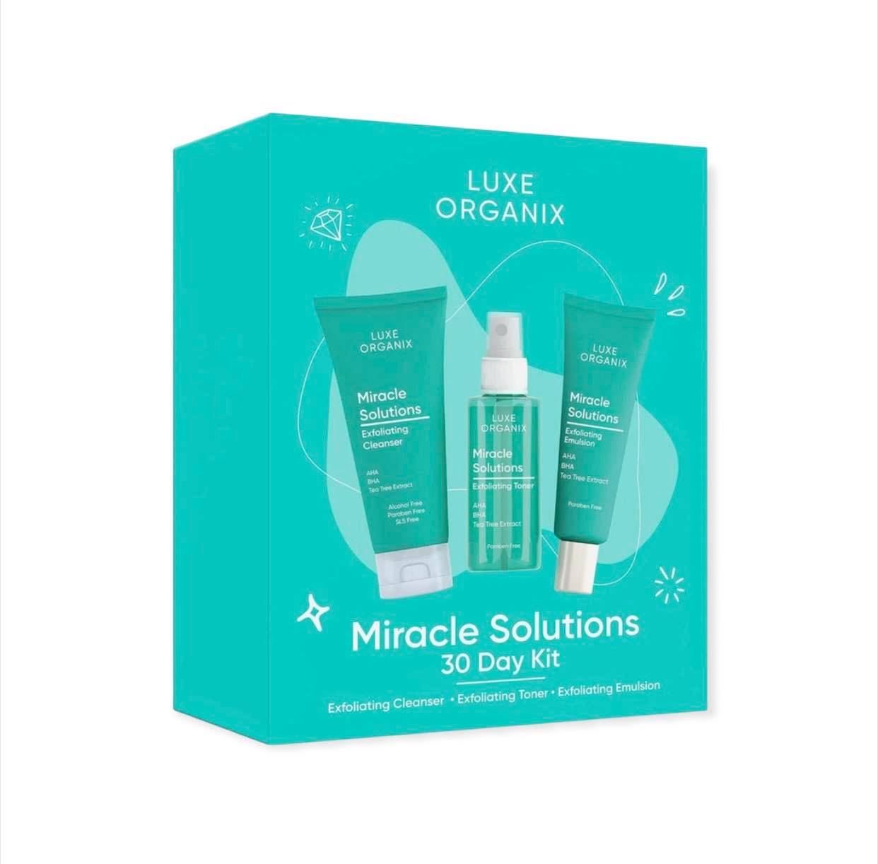 LUXE ORGANIX MIRACLE SOLUTIONS 30 DAY KIT