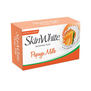 SKIN WHITE PAPAYA MILK WHITENING SOAP 90G