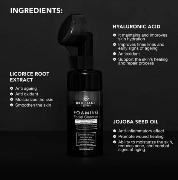 BRILLIANT FOAMING CLEANSER FOR MEN