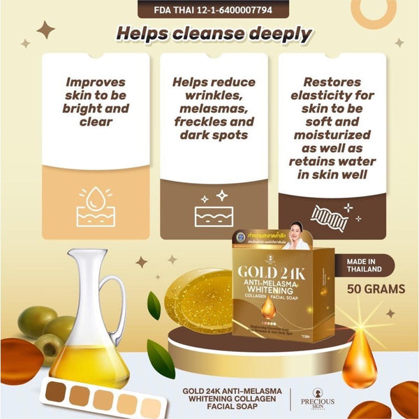 GOLD 24K WHITENING SOAP